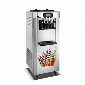 2024 Grote Capaciteit 25l Softijs Making Machine Met Mixer Vloer Staande 3 Smaken Fruit Smaak Gelato Machine