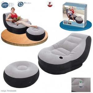 <span class=keywords><strong>Fauteuil</strong></span> gonflable <span class=keywords><strong>Intex</strong></span> 68564 pour l'extérieur et la détente dans le salon, usage spécifique canapé/lit - Product Image 5