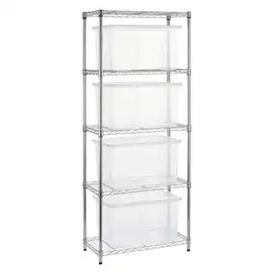 Shelving NSF Certificated ISO Approved Epoxy Coated Closet Wire Shelving