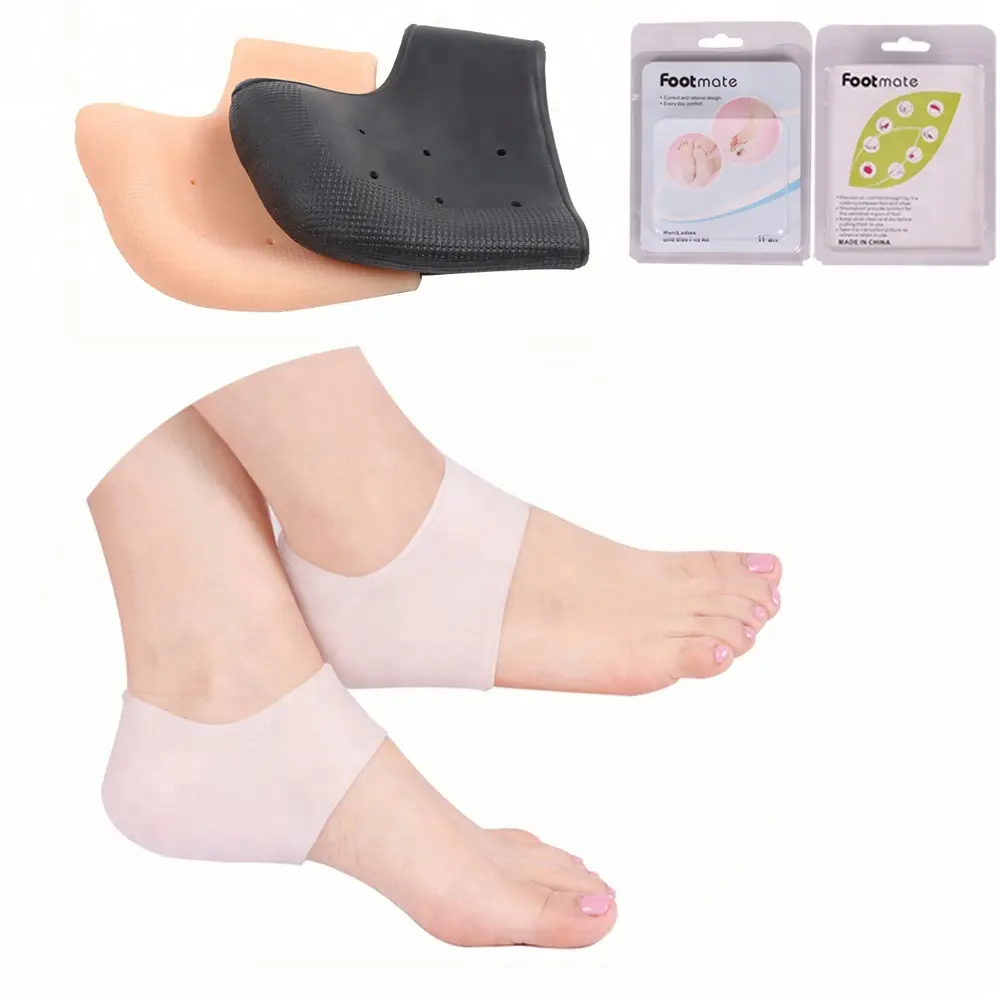 Protège-talon en Gel Silicone, chaussettes pour pieds craquelés, protège-pieds, vente en gros par fabricant,