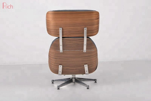 Sillón de oficina charles salón sillón con madera de nogal reposapiés - Product Image 6