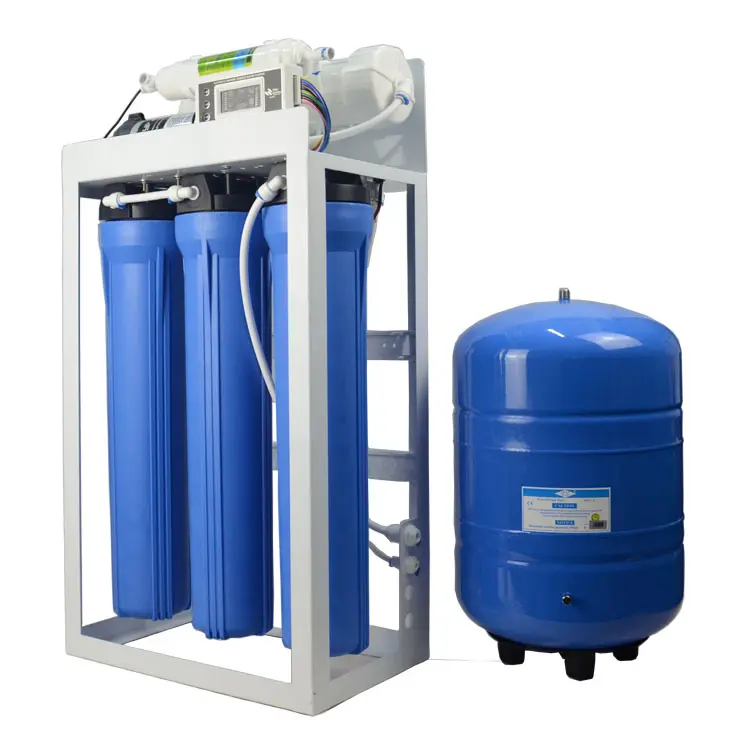 Hệ Thống Lọc Nước Thẩm Thấu Ngược Thương Mại GPD 600 Với Bể 11 Gallon Với Đồng Hồ Đo TDS PPM Kỹ Thuật Số Nội Tuyến