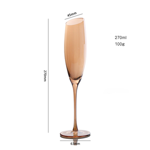 Vente en gros 2022 250ml 255ml 550ml Verre à <span class=keywords><strong>vin</strong></span>/champagne en cristal plaqué or <span class=keywords><strong>gris</strong></span> Verres à <span class=keywords><strong>vin</strong></span> en cristal - Product Image 5