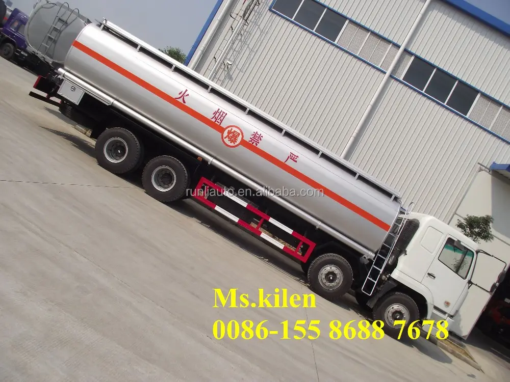 J. 3000l — camion de transport d'huile au gingembre, 8x4, 380hp, adapté aux aliments