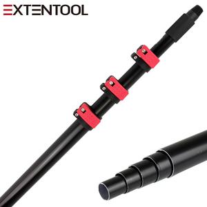 Perche de nettoyage de fenêtres avec pince à bascule rotative, poignée télescopique en aluminium verrouillable - Product Image 1