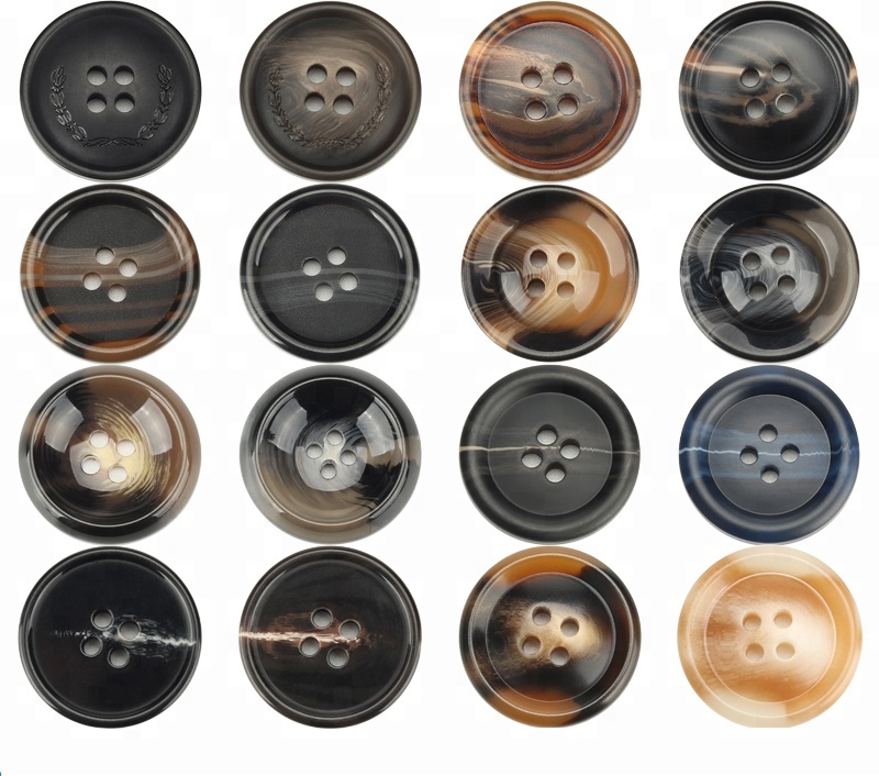 Лидер продаж, пластиковые пуговицы из смолы, 4 отверстия/25 мм, круглая пуговица для рукоделия, шитья, одежды, пальто, футболки, аксессуары «сделай сам»
