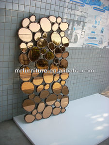 Gương Treo Tường Khảm Cong Bằng Gỗ - Product Image 3