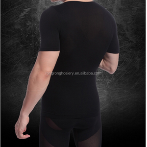 Estomac Abs Contrôle Shapewear Sous-Vêtements <span class=keywords><strong>Corest</strong></span> Compression T-Shirt hommes shapwear - Product Image 5
