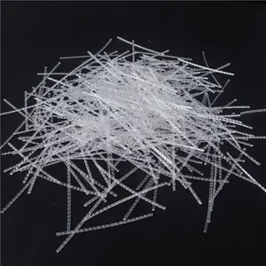 FDM400 Monofilament Synthetic Polypropylene PP Macro Fiber For Concrete Reinforcement Sample Free