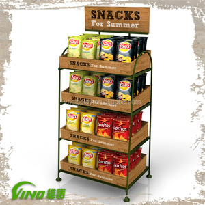 Custom Supermarket Display rack , snacks Stand Rack , potato chip & snack display rack - Product Image 1