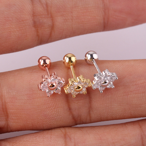 Consegna veloce gioielli moda donna <span class=keywords><strong>orecchini</strong></span> Helix in oro rosa <span class=keywords><strong>Piercing</strong></span> all'<span class=keywords><strong>orecchio</strong></span> - Product Image 4