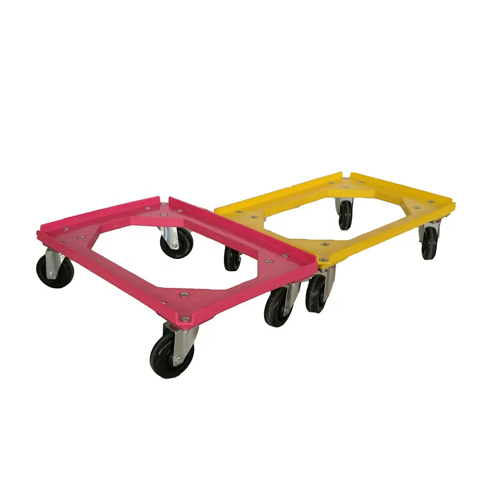 Heavy Duty 4 Bánh Xe Dolly Nhựa Lưu Trữ Di Chuyển Dolly Với Tote Skate