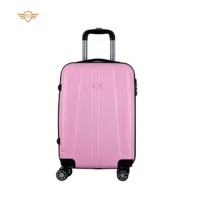 High quality women trolley suitcases luggage 3 piece travel pp luggage sets pink suitcase for travel