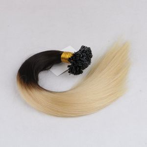 Pure fashion — Extension de <span class=keywords><strong>cheveux</strong></span> à Double pointe plate, mèches de qualité supérieure en kératine, 100% <span class=keywords><strong>cheveux</strong></span> humains, russe, blanc, blond - Product Image 2