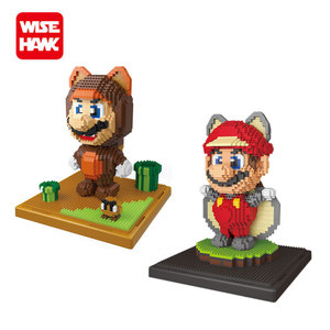 Vendita calda diamante costruire mattone <span class=keywords><strong>super</strong></span> <span class=keywords><strong>mario</strong></span> action figure giocattolo <span class=keywords><strong>di</strong></span> plastica building block per bambini - Product Image 1