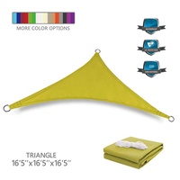 Voile d'ombrage 5m x 5m x 5m pour extérieur, jardin, auvent imperméable, couverture de terrasse, protection UV à 98%