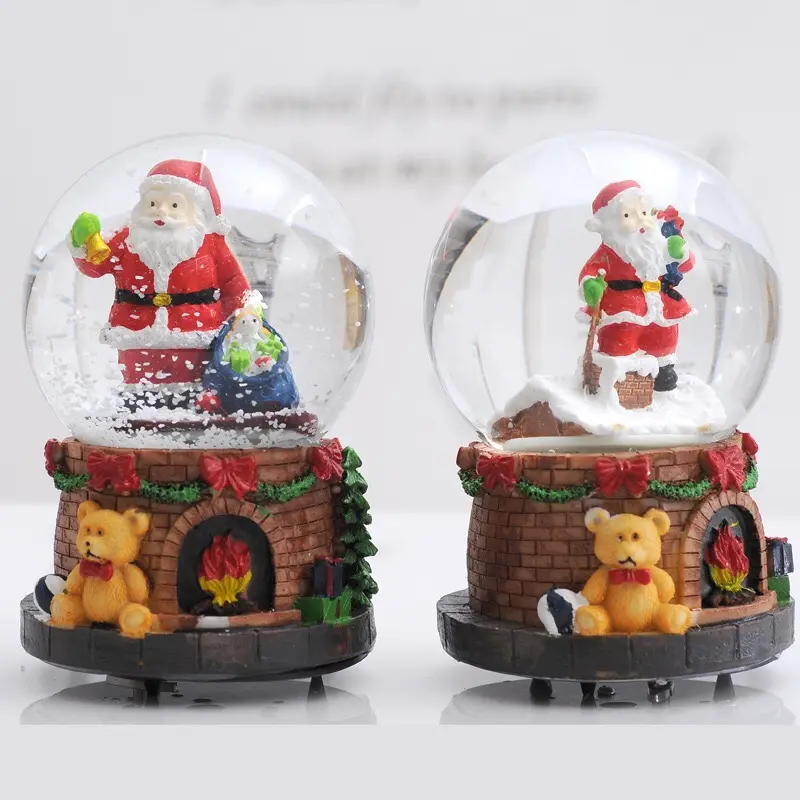 New design resin snow crystal ball