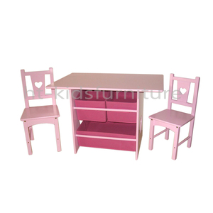 Tùy chỉnh 58x40x52/82cm <span class=keywords><strong>MDF</strong></span> E1 và pinewood trẻ em hiện đại bàn trang điểm thiết kế với phân giá rẻ bàn trang điểm với gương - Product Image 3