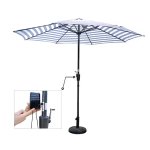 New Design Universal Solar Beach Umbrella with Charger USB