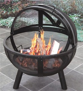 Foyer à bûches pliable <span class=keywords><strong>en</strong></span> <span class=keywords><strong>fonte</strong></span> <span class=keywords><strong>de</strong></span> fer corten <span class=keywords><strong>de</strong></span> qualité supérieure, <span class=keywords><strong>de</strong></span> style classique, pour l'extérieur, <span class=keywords><strong>de</strong></span> 30 pouces, avec <span class=keywords><strong>grille</strong></span> - Product Image 3