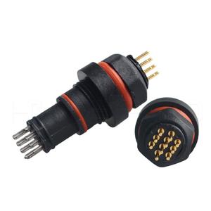 HytePro IP68 Waterproof Panel Mount Ethernet <strong>Rj45</strong> 10 Pin <strong>Connector</strong> - Product Image 5