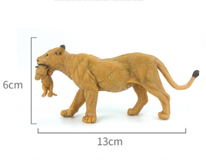 Resina personalizzata artigianato madre leone con bambini statua di animali figurina di leonessa - Product Image 5