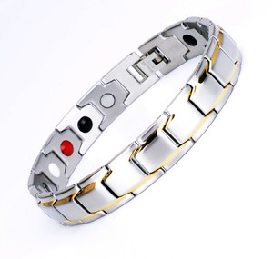 Bracelet magnétique bio japonais en acier inoxydable pour l'équilibre sanguin, idéal pour les anniversaires de mariage – Spécial USA <span class=keywords><strong>RST</strong></span> - Product Image 3