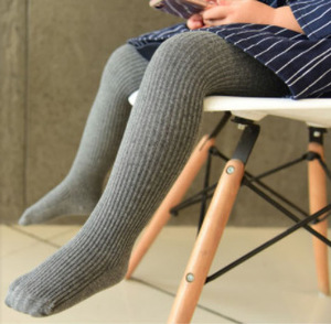 Chaussettes style côtelé mignon uniforme scolaire pour enfants filles, Leggings en coton peigné, bas, collants pour bébés - Product Image 3