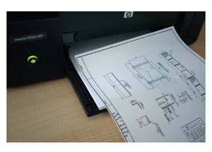 Dibujo de lápiz, ingeniería bocetos de diseño, impresión <span class=keywords><strong>CAD</strong></span> dibujos PET mate película - Product Image 3