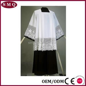 Chine usine vente directe église vêtements blanc clergé chrétien surplis - Product Image 4
