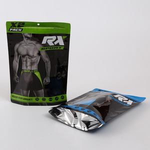Impresión de plástico con <span class=keywords><strong>cierre</strong></span> hermético ropa interior bolsa de embalaje de plástico transparente ropa interior bolsa - Product Image 3