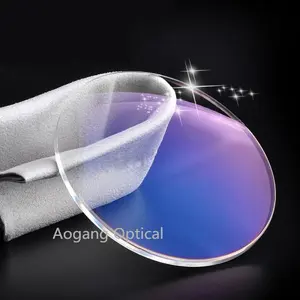 Fabricante de lentes de gafas con revestimiento duro HMC AR azul anti reflejo 1,56