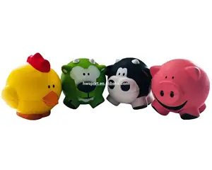 2024 hot selling customized cow/pig/chicken shaped pu stress balls animal promotional gifts stress balls