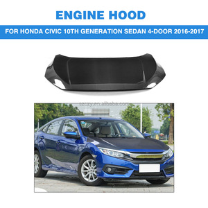 2016 Moteur en Fiber De carbone Capot pour Honda Civic 10th 16-17 - Product Image 2