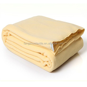 Solid Color Custom Cozy Knitted Anti-pilling Four Seasons Portable Plain 100% Polyester Polar <strong>Fleece</strong> <strong>Sheets</strong> Throw Blanket - Product Image 3