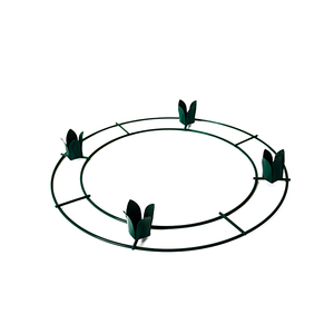 China Suministra <span class=keywords><strong>Marcos</strong></span> de Alambre de Acero Personalizados Shuangrui para Coronas Navideñas Verdes y Rojas con Barniz de Horno - Product Image 1