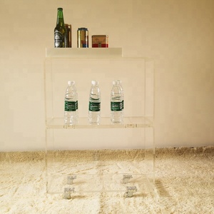 <span class=keywords><strong>Chariot</strong></span> de meuble en acrylique transparent, <span class=keywords><strong>chariot</strong></span> à 3 niveaux, à usage domestique ou en bar - Product Image 4