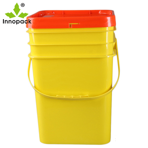 Square bucket 20 L square plastic bucket 20 liter plastic pail