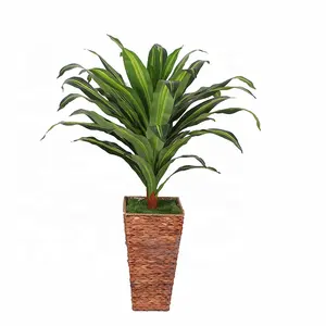 공장 가격 편안한 waterpoof 자극 없음 110cm 가정용 녹색 인공 dracaena fragrans 식물