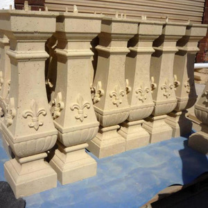 Cột Đá Balustrade Để Trang Trí Cho Ban Công, Bằng Đá Màu Vàng Đẹp Châu Âu Bán Chạy - Product Image 6