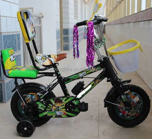 Vélo <span class=keywords><strong>BMX</strong></span> pour enfants à quatre roues avec coussin arrière et panier avant, 12 pouces, vélo pour enfants - Product Image 2