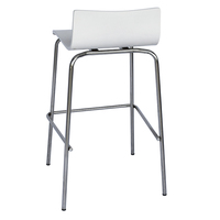 Meubles de bar en métal tabouret de bar haut chaise en bois plié en acier inoxydable à la mode moderne chaises de salle à manger panneau chaises de cuisine stable