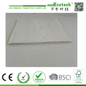 Película <span class=keywords><strong>de</strong></span> <span class=keywords><strong>PVC</strong></span> laminado wpc revestimiento <span class=keywords><strong>de</strong></span> la pared interior y el panel <span class=keywords><strong>de</strong></span> techo y zócalos - Product Image 3