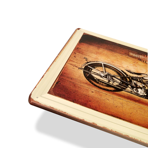 Placa de metal vintage de aspecto antiguo para motocicleta, aparejo, póster, letrero de estaño, pedido personalizado, publicidad, matrícula, vintage, automotriz - Product Image 2