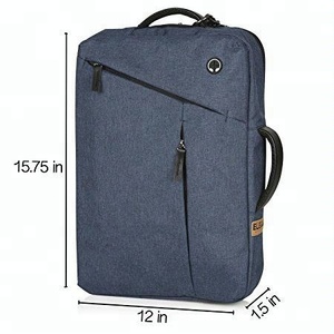 Maletín para ordenador portátil de 17 pulgadas, mochila de mensajero convertible impermeable - Product Image 5
