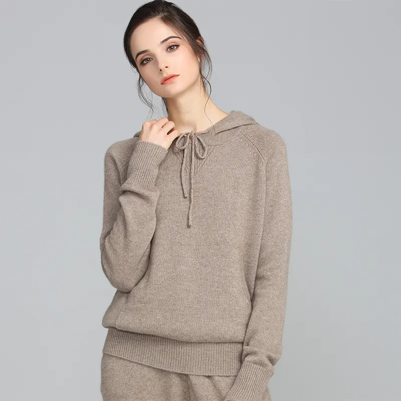 Cashmere Hoodie Brown Cashmere Sweater Hoodie Womens