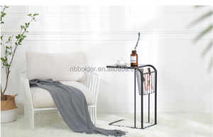<span class=keywords><strong>Table</strong></span> d'appoint décorative rectangulaire en métal <span class=keywords><strong>noir</strong></span> pour ventes promotionnelles Assurance qualité contemporaine à bas prix - Product Image 4