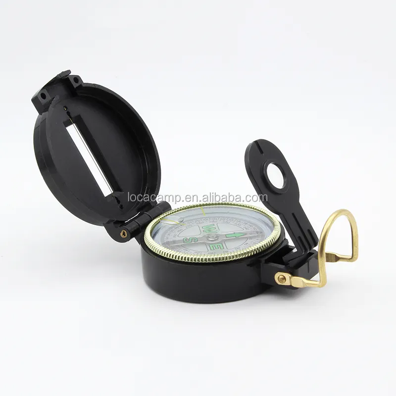 Plastic liquid-filled lensatic tactical compass cheap sighting compass for emergency Kompass