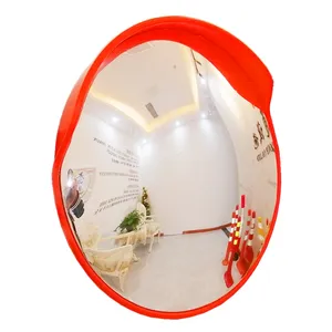 Traffic Road Diameter 30/45/60/80cm PC Surface Black Back Parking Safety Convex Mirror