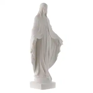 Fábrica JK, venta al por mayor, estatua de mármol de la Virgen María de tamaño real